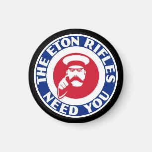 El imán del refrigerador de la blanco de la MOD