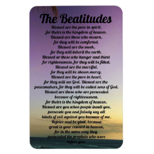 El imán del refrigerador de las Beatitudes