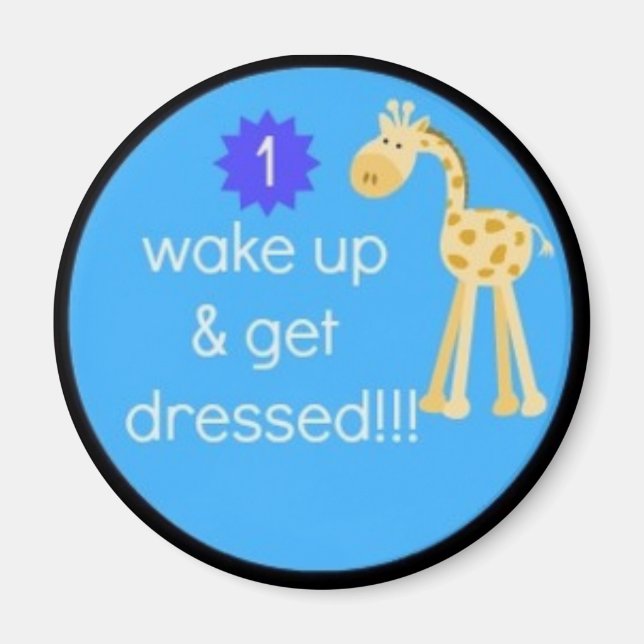 ¡¡¡el imán diario de rutina de los niños!!! (Frente)