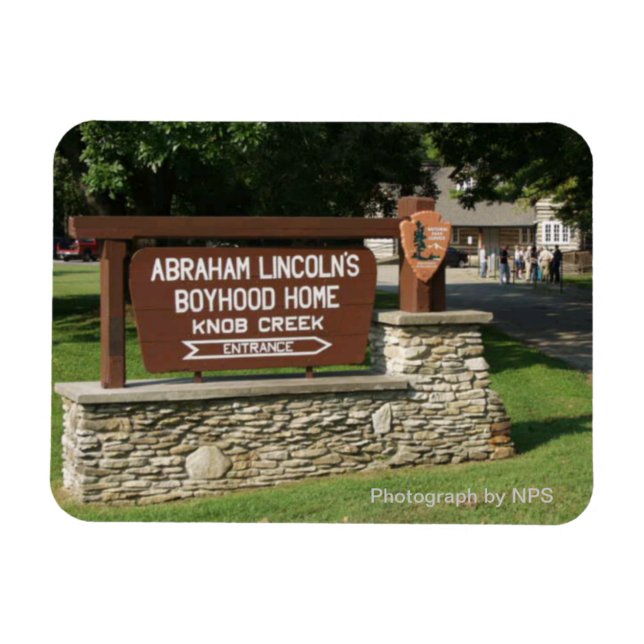 El imán doméstico de los niños de Abraham Lincoln (Horizontal)