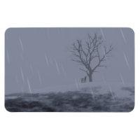 El imán flexible del invierno, el imán suave