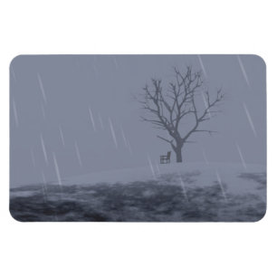 El imán flexible del invierno, el imán suave