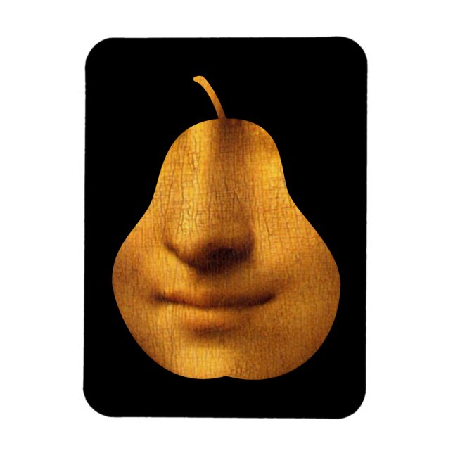 El imán fotográfico de la sonrisa de la Mona Lisa (Vertical)