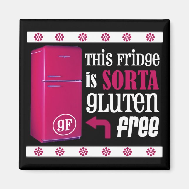El imán frigorífico sin gluten de Sorta (Frente)