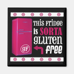 El imán Gluten-Libre del refrigerador de Sorta