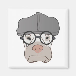 El imán gruñón de Gentlemans - arte de Irina Ko