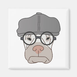 El imán gruñón de Gentlemans - arte de Irina Kolby