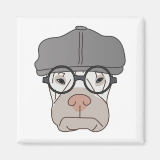 El imán gruñón de Gentlemans - arte de Irina Kolby