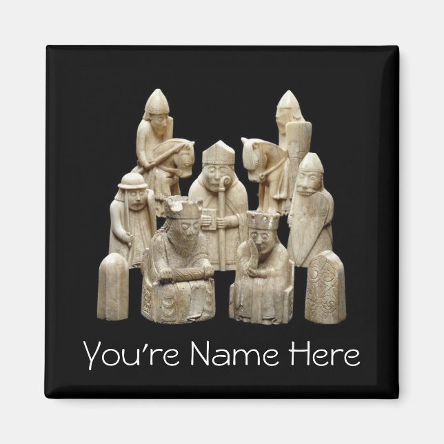 El imán Lewis Chessmen (Frente)