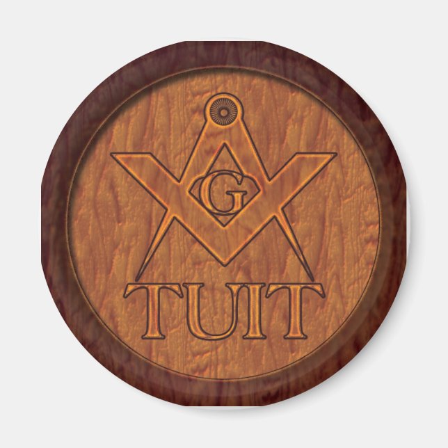 El imán Masons Round Tuit (Frente)