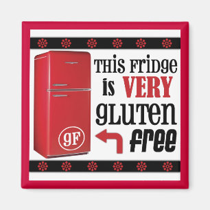 El imán muy Gluten-Libre del refrigerador