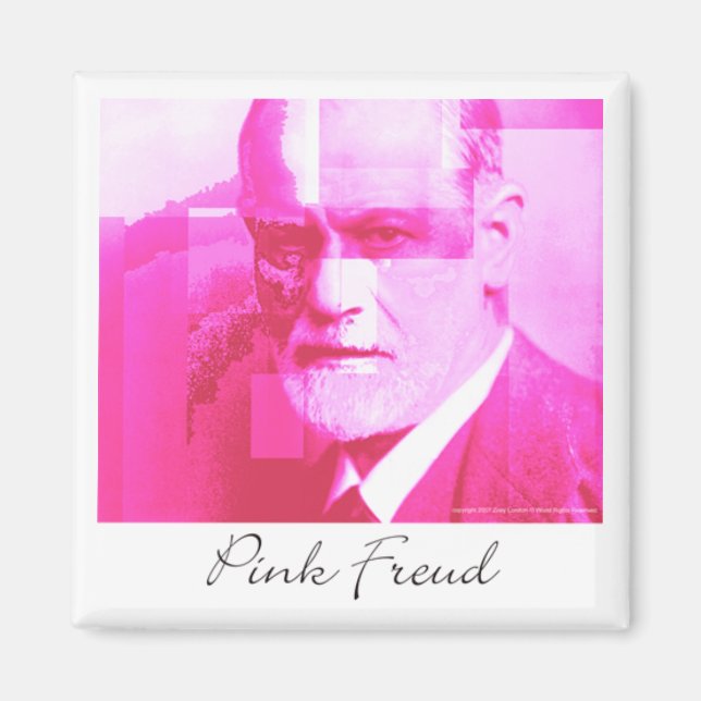 El imán original rosado Freud (Frente)
