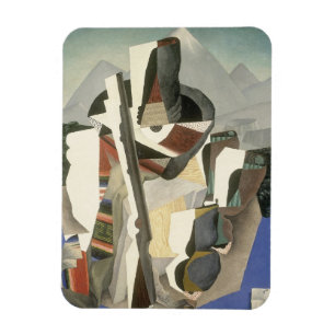 El imán "Paisaje al estilo Zapata" de Rivera