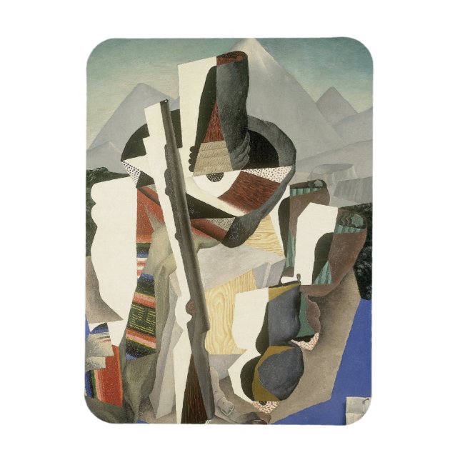 El imán "Paisaje al estilo Zapata" de Rivera (Vertical)