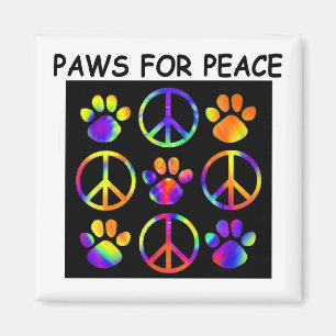 El imán Paws for Peace