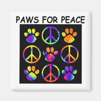 El imán Paws for Peace