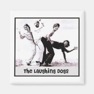 El imán retro de risa de los perros