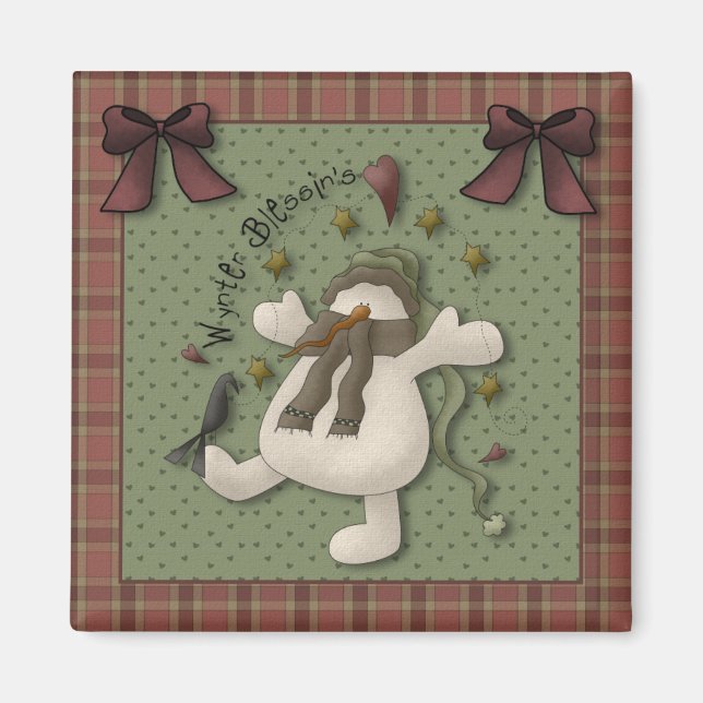 El imán Snowman de Wynter Blessin (Frente)