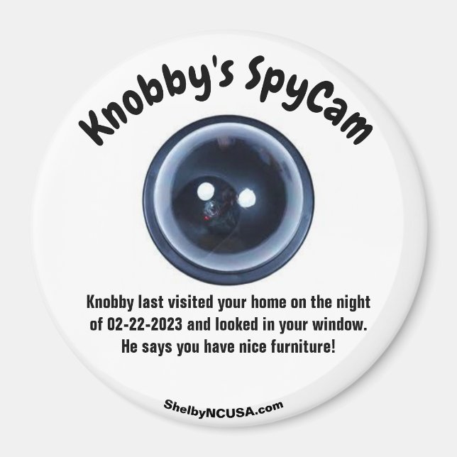 El imán SpyCam de Knobby (Frente)