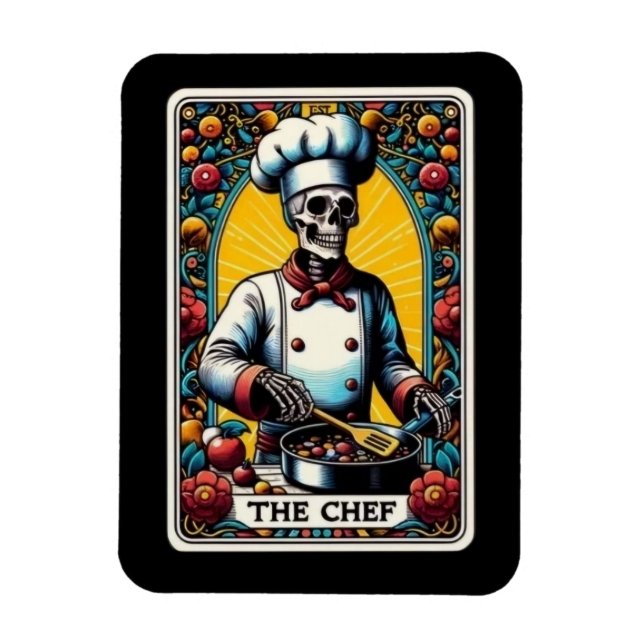 El imán Tarot Card Chef (Vertical)