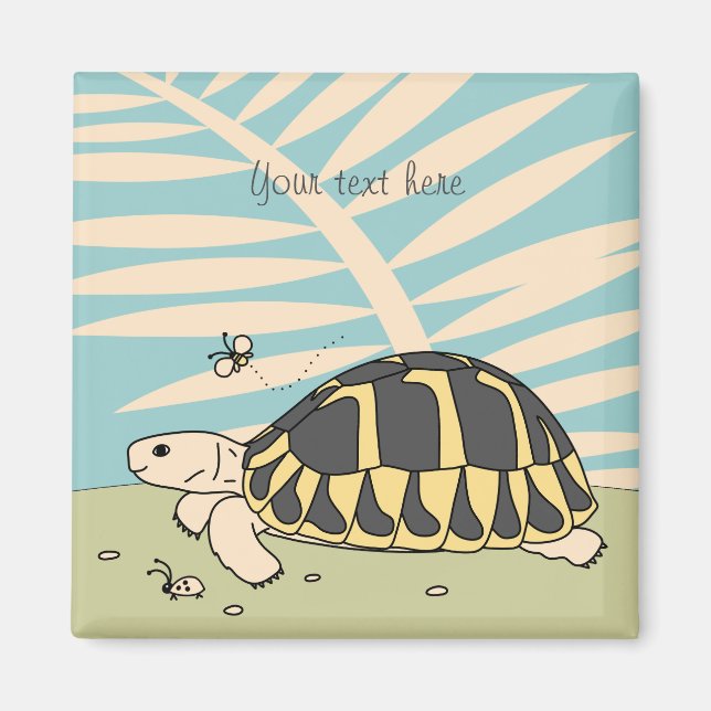 El imán Tortoise del personalizable Hermann (Frente)