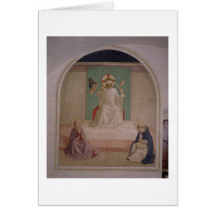El imitar de Cristo con la Virgen y el St. Domi