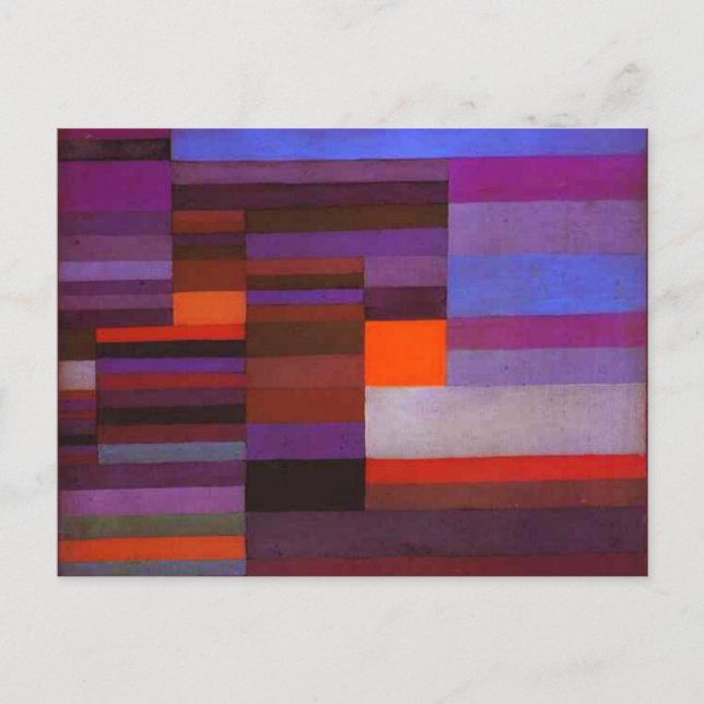 El incendio de Paul Klee en la postal de la noche (Anverso)