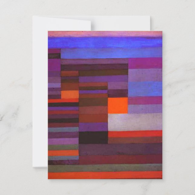 El incendio de Paul Klee en las invitaciones noctu (Anverso)