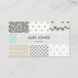 El inconformista geométrico modela la tarjeta de