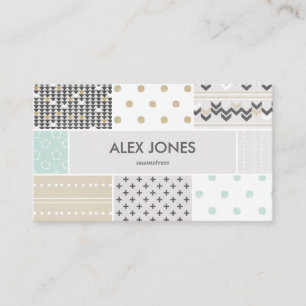 El inconformista geométrico modela la tarjeta de