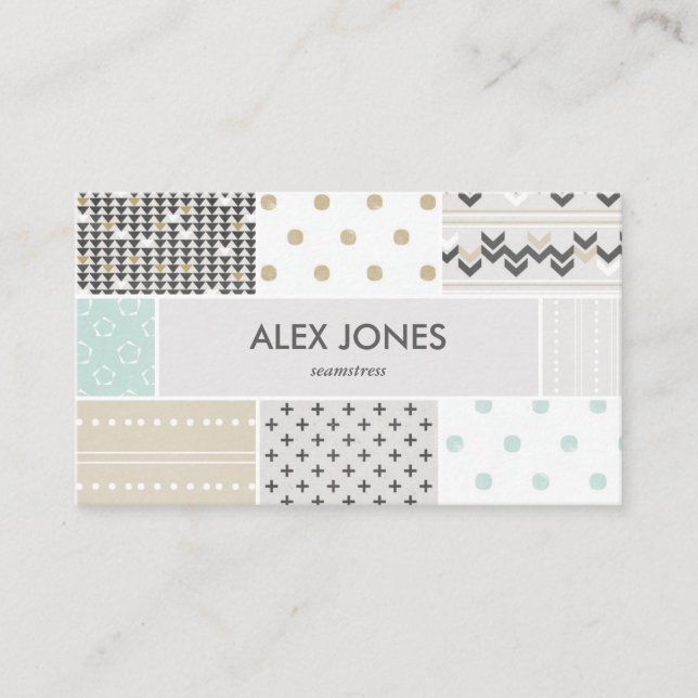 El inconformista geométrico modela la tarjeta de (Anverso)