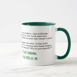 El infierno de Dante, taza del Canto VII