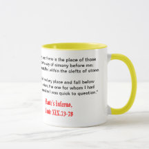 El infierno de Dante, taza del Canto XIX