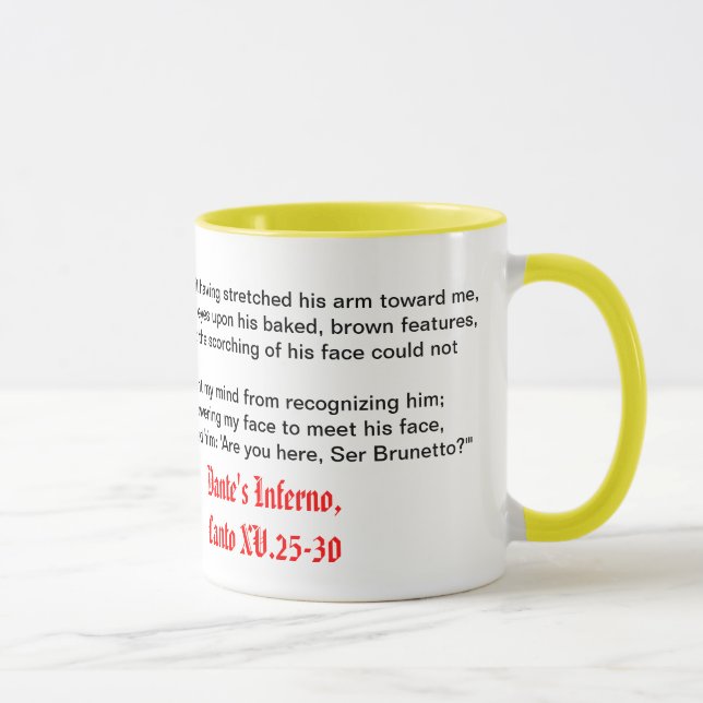 El infierno de Dante, taza del Canto XV (Derecha)