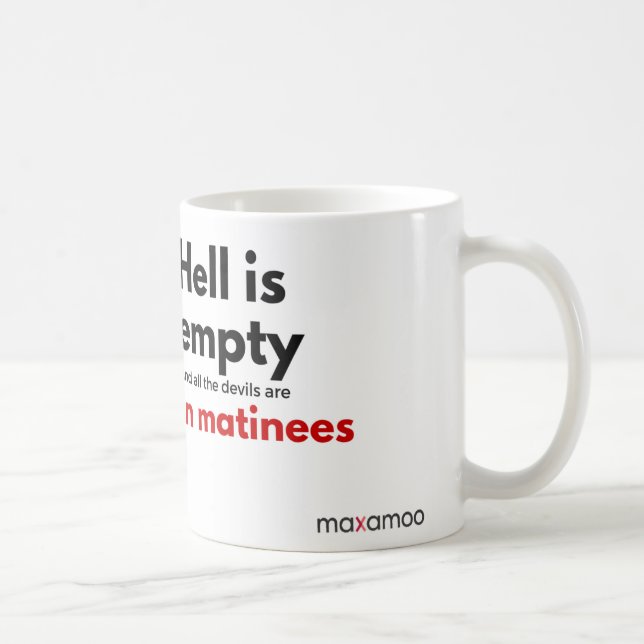 El infierno es taza vacía (Derecha)