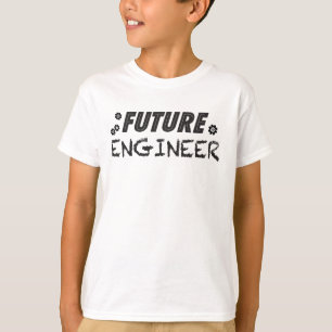 El ingeniero futuro embroma la camiseta