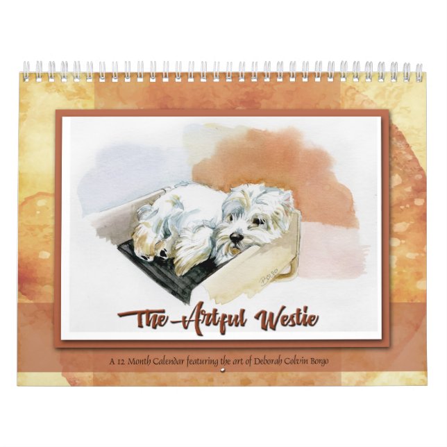 El ingenioso calendario de 12 meses para Westie de (Tapa)