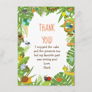 El insecto del insecto le agradece las tarjetas
