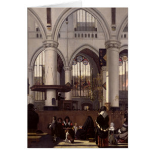 El interior de Oude Kerk, Amsterdam, c.1660