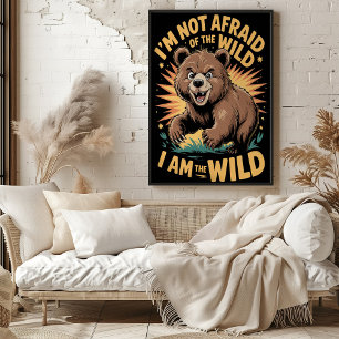 El intrépido Arte De Aventura Del Oso Salvaje