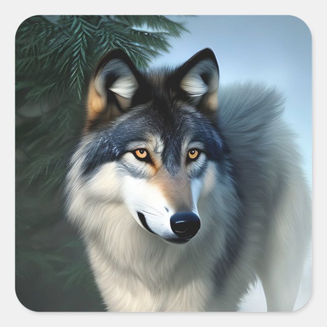 El intrépido lobo ártico, Pegatinas (Anverso)