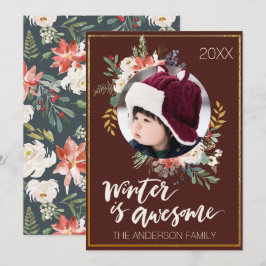 El invierno es una increíble tarjeta de festividad