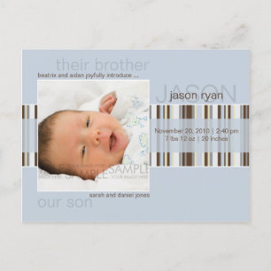 El invierno raya el azul • Invitación del bebé