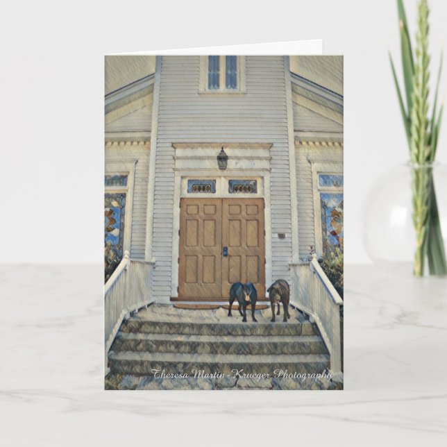 El ir a la tarjeta de felicitación del mismo (Anverso)