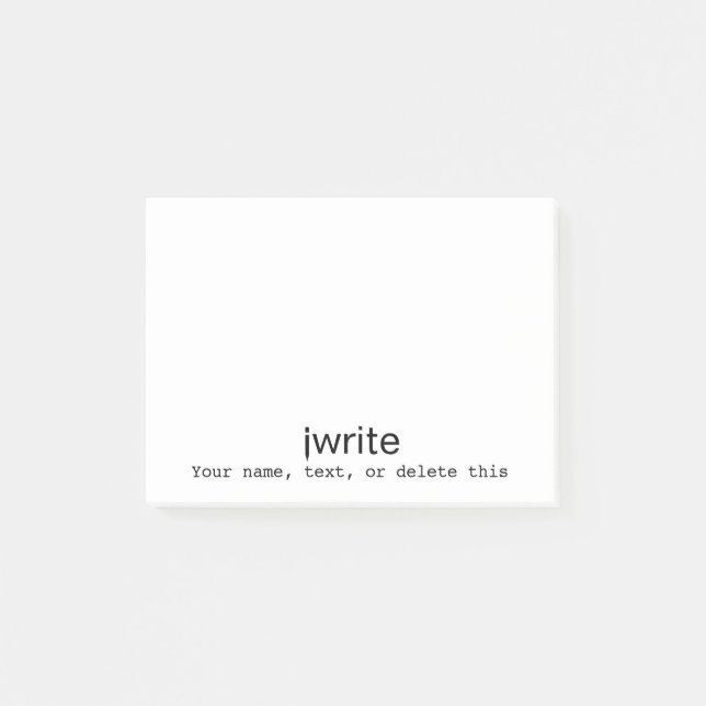 El iwrite personalizado de la nota del regalo del (Anverso)
