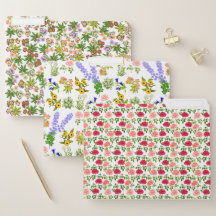 El jardín botánico florece carpetas de archivos