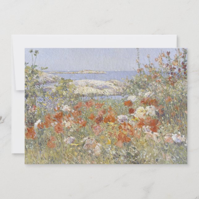 El jardín de Celia Thaxter por Frederick Childe Ha (Anverso)