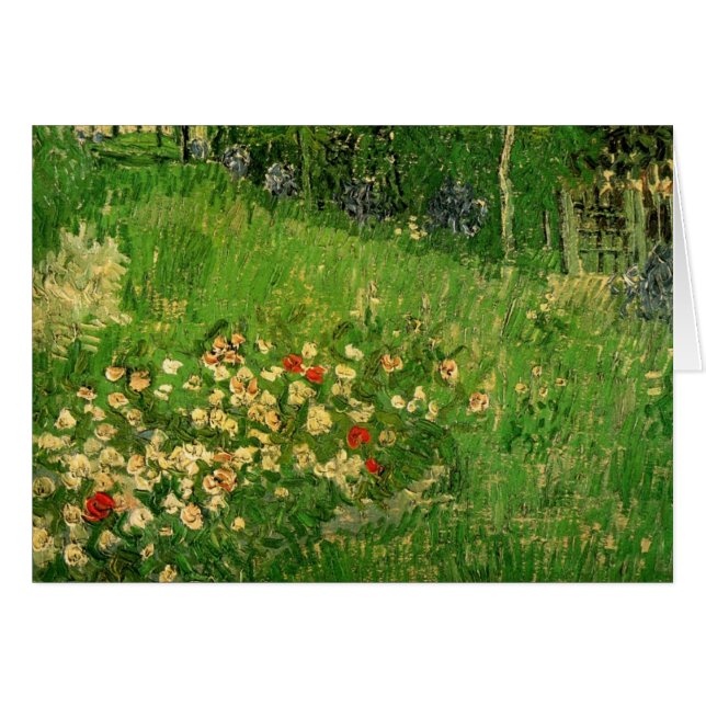 El jardín de Daubigny - Vincent van Gogh (Anverso (Horizontal))
