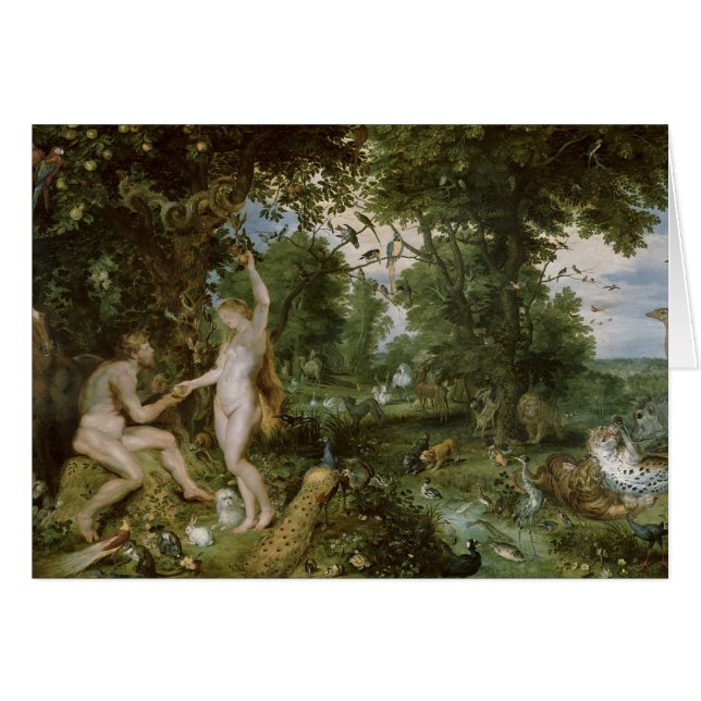 El jardín de Eden con la caída del hombre, c.1615 (Anverso (Horizontal))