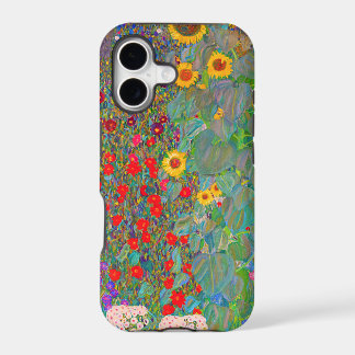 El jardín de la granja Gustav Klimt con girasoles